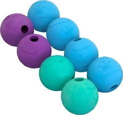 Chew King by Mammoth Heavy Duty Long Lasting Fetch & Chew Toy Balls for Dogs, 8 pack