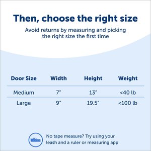 PetSafe Extreme Weather Sliding Glass Cat & Dog Door, White, Large