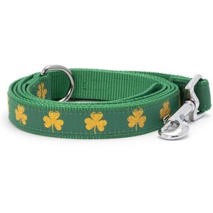 The Worthy Dog Good Luck Dog Leash, Green, Small: 5-ft long, 5/8-in wide