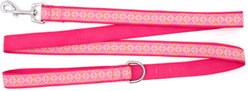 The Worthy Dog Medallion Dog Leash, Pink, Small: 5-ft long, 5/8-in wide slide 2 of 3