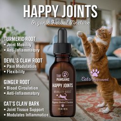 The Pawganic Happy Joint Herbal Tincture Liquid Mobility & Joint Support Supplement for Cats, 2-fl oz bottle slide 2 of 2