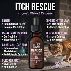 The Pawganic Itch Rescue Herbal Tincture Liquid Allergy Relief Supplement for Cats, 2-fl oz bottle slide 2 of 2