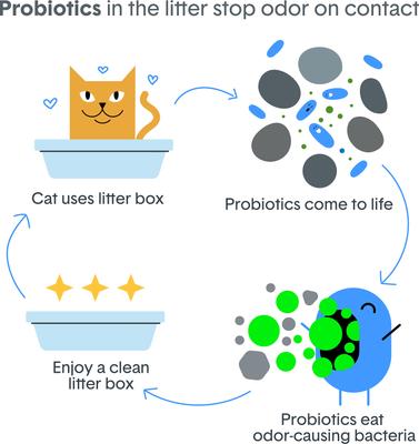 Show full view: Boxiecat Pro Glo Natural Stress-Relief Probiotic Clumping Clay Cat & Kitty Litter with UV Attractant, 28-lb bag slide 5 of 9