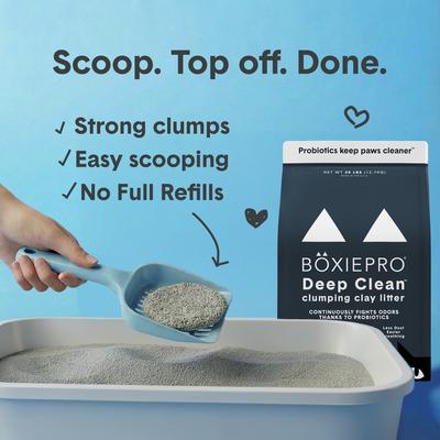 Show full view: Boxiecat Self-Cleaning Probiotic Clumping Clay Cat & Kitty Litter, 28-lb bag slide 4 of 10