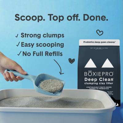Show full view: Boxiecat Self-Cleaning Probiotic Clumping Clay Cat & Kitty Litter, 16-lb bag slide 5 of 11