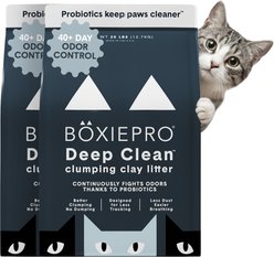 Boxiecat Self-Cleaning Probiotic Clumping Clay Cat & Kitty Litter, 56-lb bundle