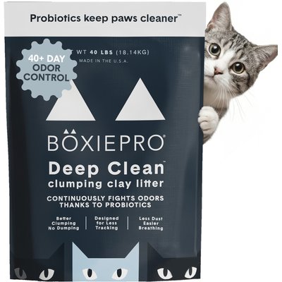 Boxiecat Boxiecat Self-Cleaning Probiotic Clumping Clay Cat & Kitty Litter, 40-lb bag