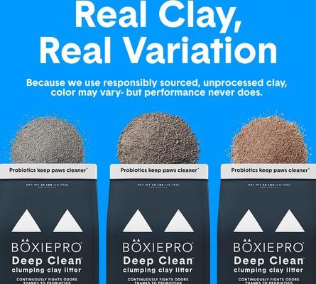 Show full view: Boxiecat Self-Cleaning Probiotic Clumping Clay Cat & Kitty Litter, 28-lb bag slide 8 of 10