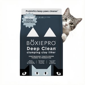 Boxiecat Self-Cleaning Probiotic Clumping Clay Cat & Kitty Litter, 28-lb bag