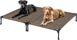 Veehoo Cooling Elevated Portable Cot Dog Bed, Brown, Large, 2 count