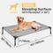 Show in main carousel: Veehoo Cooling Elevated Portable Cot Dog Bed, Sky Grey, Large, 2 count slide 2 of 7