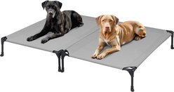 Veehoo Cooling Elevated Portable Cot Dog Bed, Sky Grey, Large, 2 count
