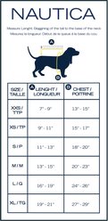 Nautica Fleece Sailing Dog Hoodie, Navy, Medium slide 2 of 8