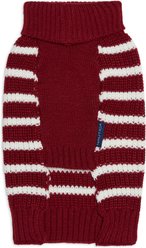 Nautica Striped Turtleneck Dog Sweater, Pompei Red, X-Small slide 2 of 5