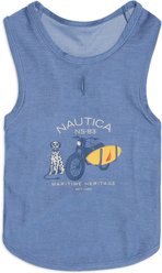 Nautica Jersey Dog Tank Top, Denim Blue, Medium slide 2 of 5