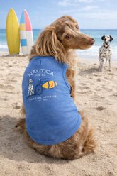 Nautica Jersey Dog Tank Top, Denim Blue, Medium