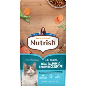 Rachael Ray Nutrish Real Salmon & Brown Rice Recipe Dry Cat Food, 2.5-lb bag