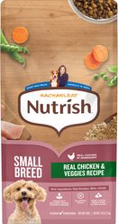 Rachael Ray Nutrish Real Chicken & Veggies Recipe Dry Small Breed Dog Food, 5-lb bag