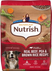 Rachael Ray Nutrish Real Beef, Pea & Brown Rice Recipe Adult Dry Dog Food, 13-lb bag
