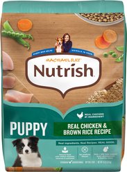 Rachael Ray Nutrish Real Chicken & Brown Rice Recipe Dry Puppy Food, 13-lb bag