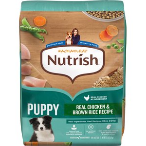 Rachael Ray Nutrish Real Chicken & Brown Rice Recipe Dry Puppy Food, 13-lb bag