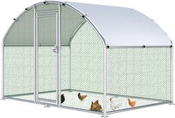 Hittite Large Metal Chicken Coop Run, 6 to 12 Chicken Capacity, 9.84 x 6.4 x 6.23-in