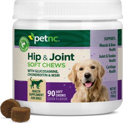petnc Hip & Joint Soft Chews Joint Supplement for Dogs, 90 count