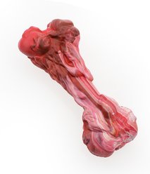 Potaroma Meat-Colored Natural Rubber Realistic Bone-Shaped Dog Chew Toy