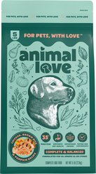Animal Love All Life Stages High Protein Real Chicken, Brown Rice & Pumpkin Dry Dog Food, 5-lb bag