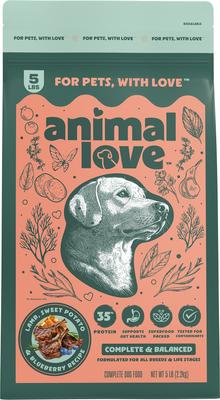 Animal Love All Life Stages High Protein Real Lamb, Sweet Potato & Blueberry Dry Dog Food, 5-lb bag