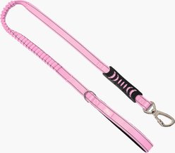 Dog Friendly Co. Bungee Strain Free & Shock Resistant for Control Dog Leash, Pink, Small