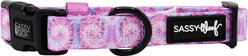 Sassy Woof Tie Dye Dog Collar, Purple Haze, Small: 13-in neck, 1/2-in wide slide 2 of 7