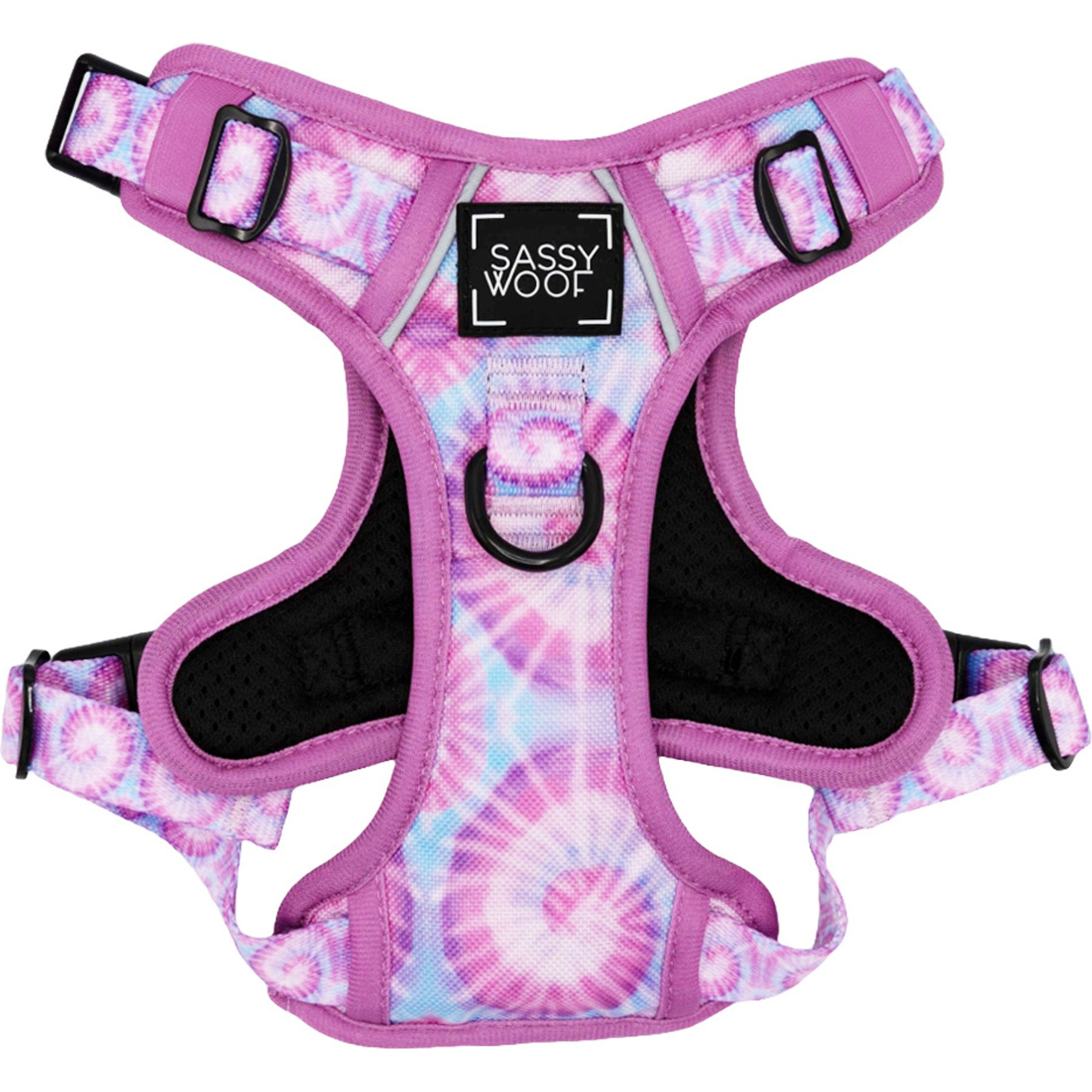 Sassy Woof Tie Dye Step-in Dog Harness, Purple Haze, Large: 22 to 33-in chest
