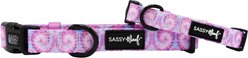 Sassy Woof Tie Dye Dog Collar, Purple Haze, Large: 26-in neck, 1-in wide