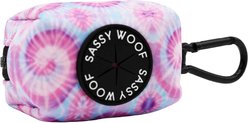 Sassy Woof Tie Dye Dog Waste Bag Holder, Purple Haze