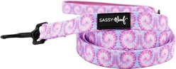 Sassy Woof Tie Dye Dog Leash, Purple Haze, 5-ft long, 4/5-in wide