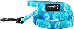 Sassy Woof Tie Dye Dog Leash, Tropical Tides, 5-ft long, 4/5-in wide