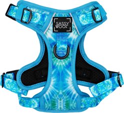 Sassy Woof Tie Dye Step-in Dog Harness, Tropical Tides, X-Small: 11 to 22-in chest
