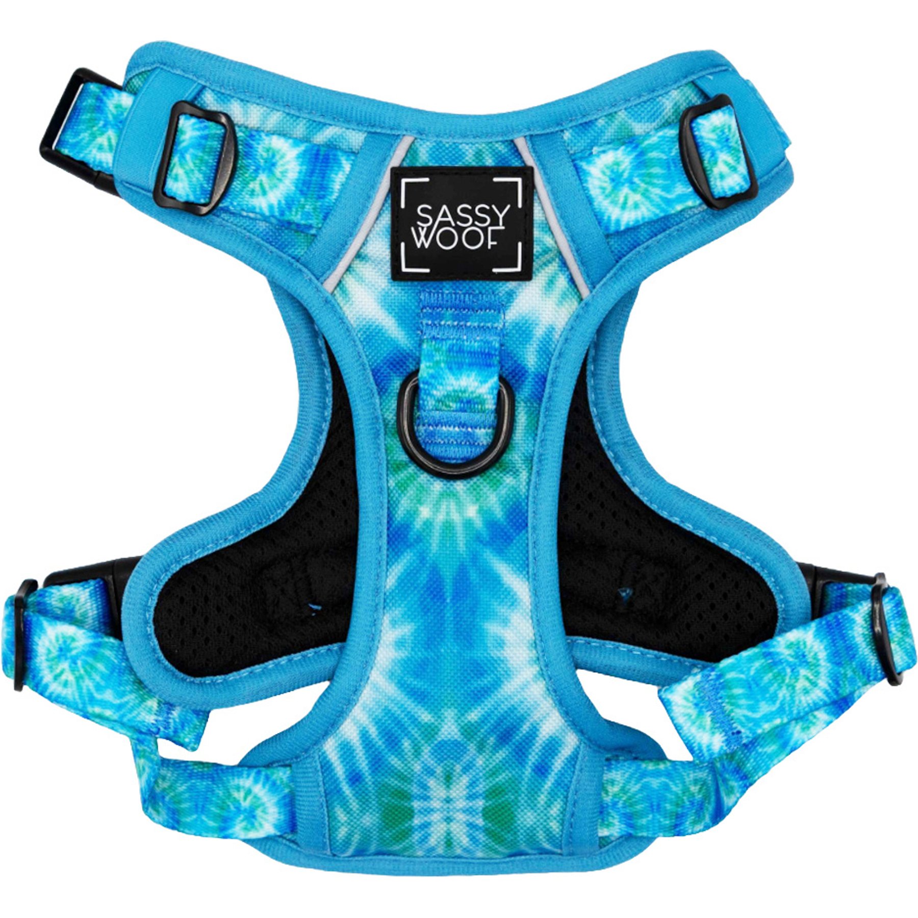 Sassy Woof Tie Dye Step-in Dog Harness, Tropical Tides, X-Small: 11 to 22-in chest