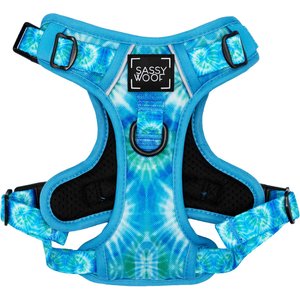 Sassy Woof Tie Dye Step-in Dog Harness, Tropical Tides, Medium: 16 to 28-in chest