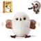 Show in main carousel: Potaroma 5.1-in Lifelike Chirp Tweet Rechargeable Touch Activated Interactive Catnip Little Chubby Flapping Bird Plush Cat Toy, White slide 1 of 9