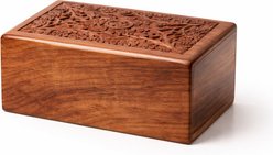 Resting Rainbow Wood Tree of Life Urn, X-Small