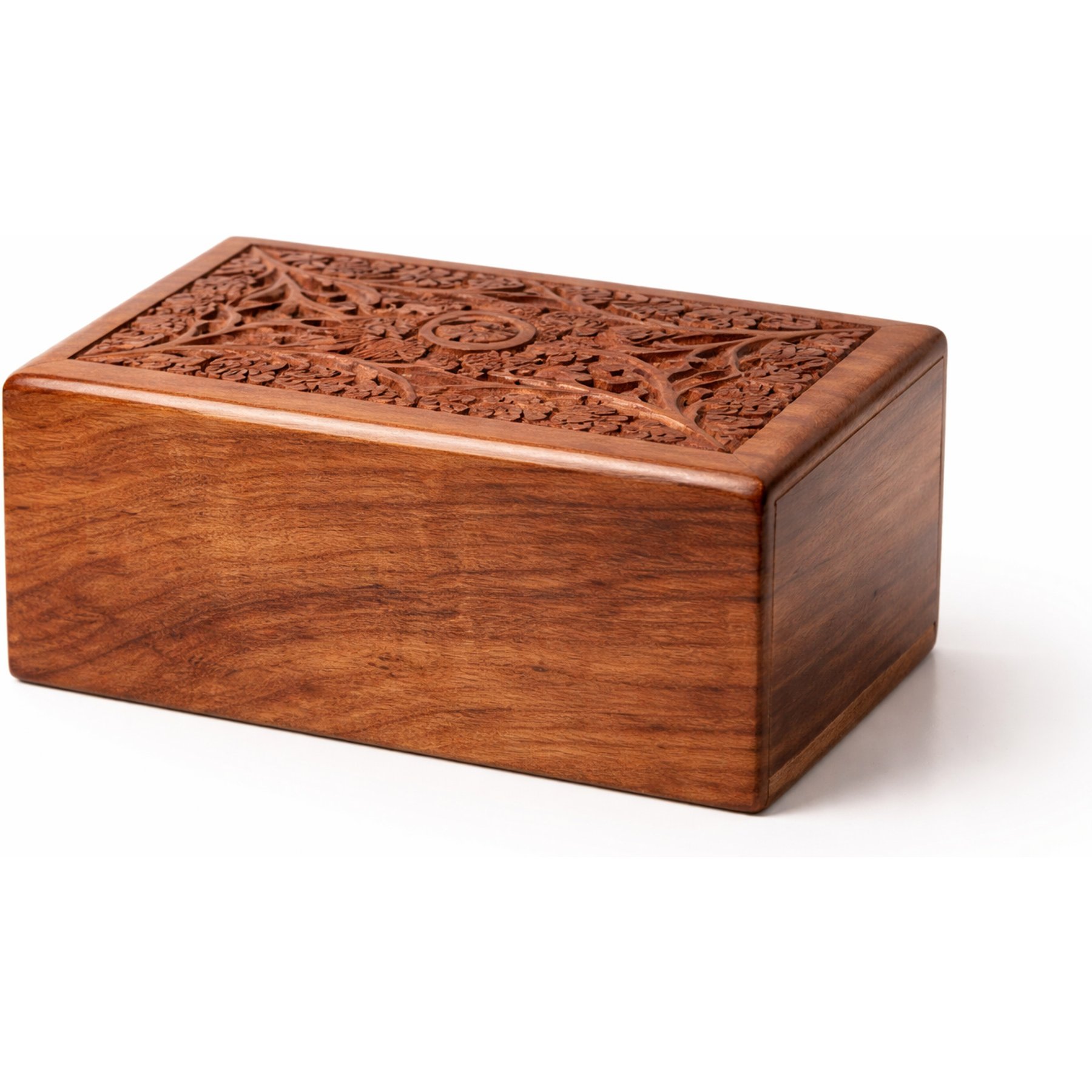 Resting Rainbow Wood Tree of Life Urn, X-Small