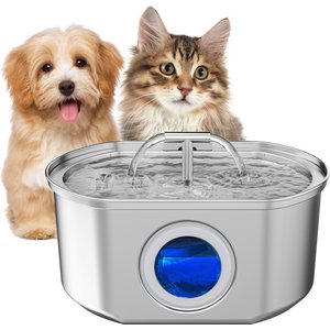 NEAREAL VB-01 Stainless Steel Automatic Cat Water Fountain with 4