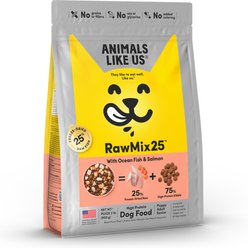 Animals Like Us RawMix25 Ocean Fish & Salmon Recipe Grain-Free Dog Food, 2-lb bag