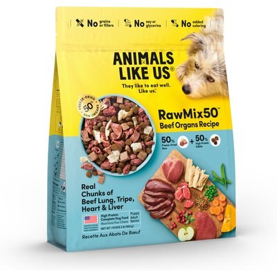 Animals Like Us Animals Like Us RawMix50 Beef Organs Recipe Grain-Free Freeze-Dried Dog Food, 2-lb bag