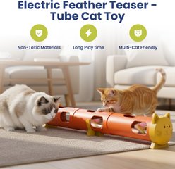 PawsPik Electric Feather Teaser-Tube Cat Toy, Large slide 2 of 9
