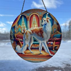 d'ears Borzoi Brown & White Suncatcher slide 2 of 2