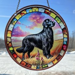 d'ears Flat Coat Retriever Suncatcher slide 2 of 2