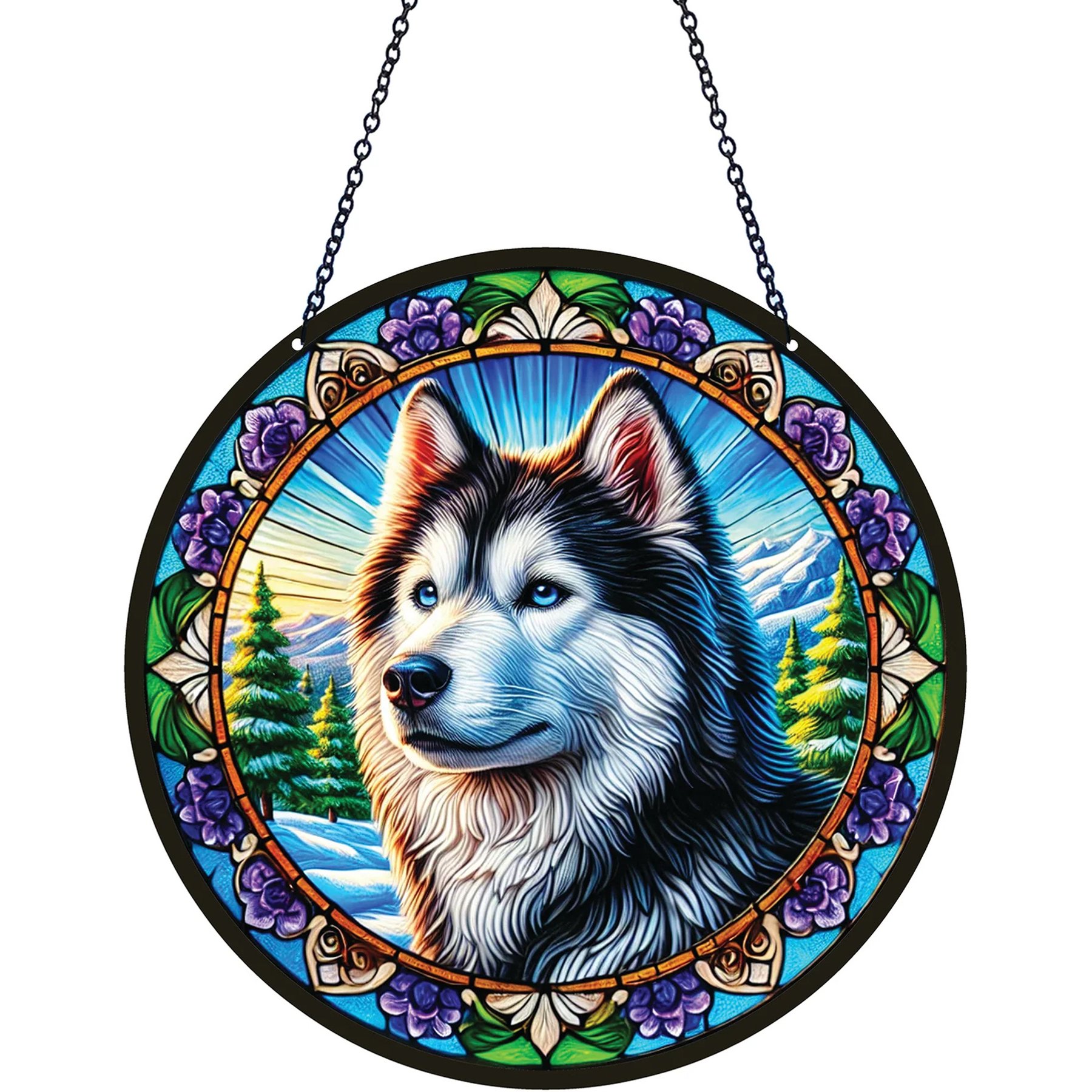 d'ears Siberian Husky Suncatcher